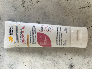 Cancer Council Sunscreen Moisturiser 50+ 75g