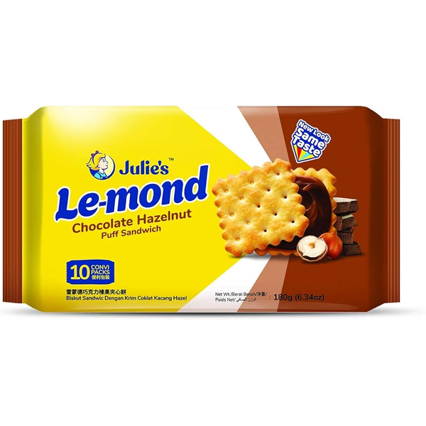 Julie's Chocolate Hazelnut Puff Sandwich 180g