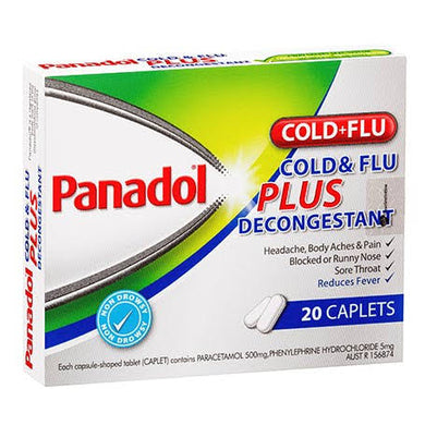 MedT - Panadol Cold & Flu Plus 20 tabs/caps