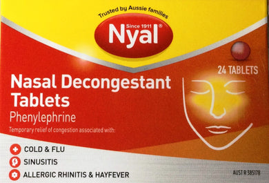 MedT - Nyal Decongestant 24 Tablets