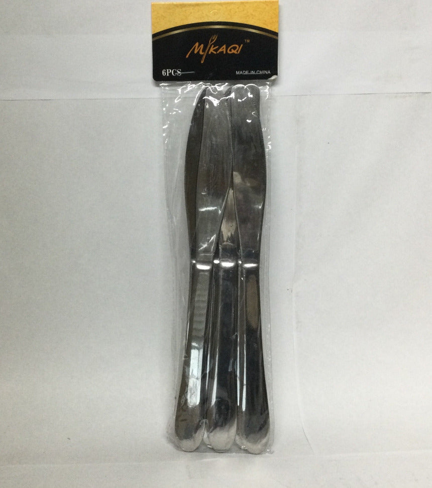 Stainless Steel Dinner Knives 6s