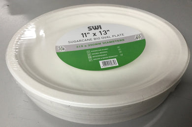 Paper Plates X-Large Oval 50pcs