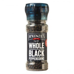 Spi - McKenzies Black Peppercorns 45g Grinder