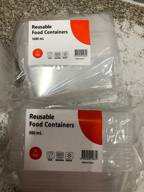 Food Container - 1000ml 10pk