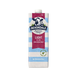 Milk - Devondale Light Milk 2% FF 1Lt