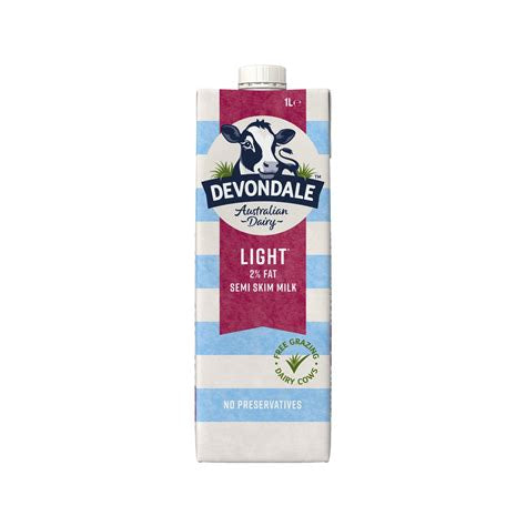 Milk - Devondale Light Milk 2% FF 1Lt