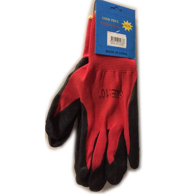 Work Gloves Rubber Lined