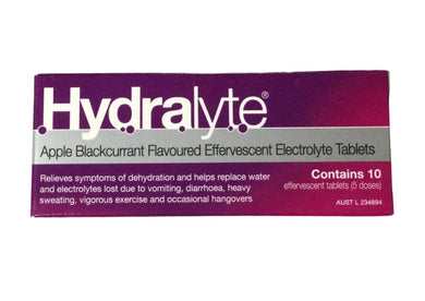 Vit - Hydralyte Electrolyte 10 Tablets Apple Blackcurrant Flavoured