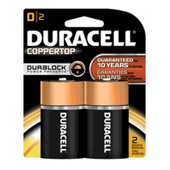 Batt - Duracell batteries D-2pk