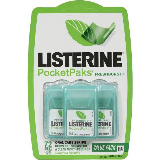 Dent - Listerine pocket 3 strip freshbursts