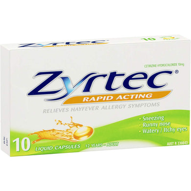Zyrtec Rapid 10s liquid