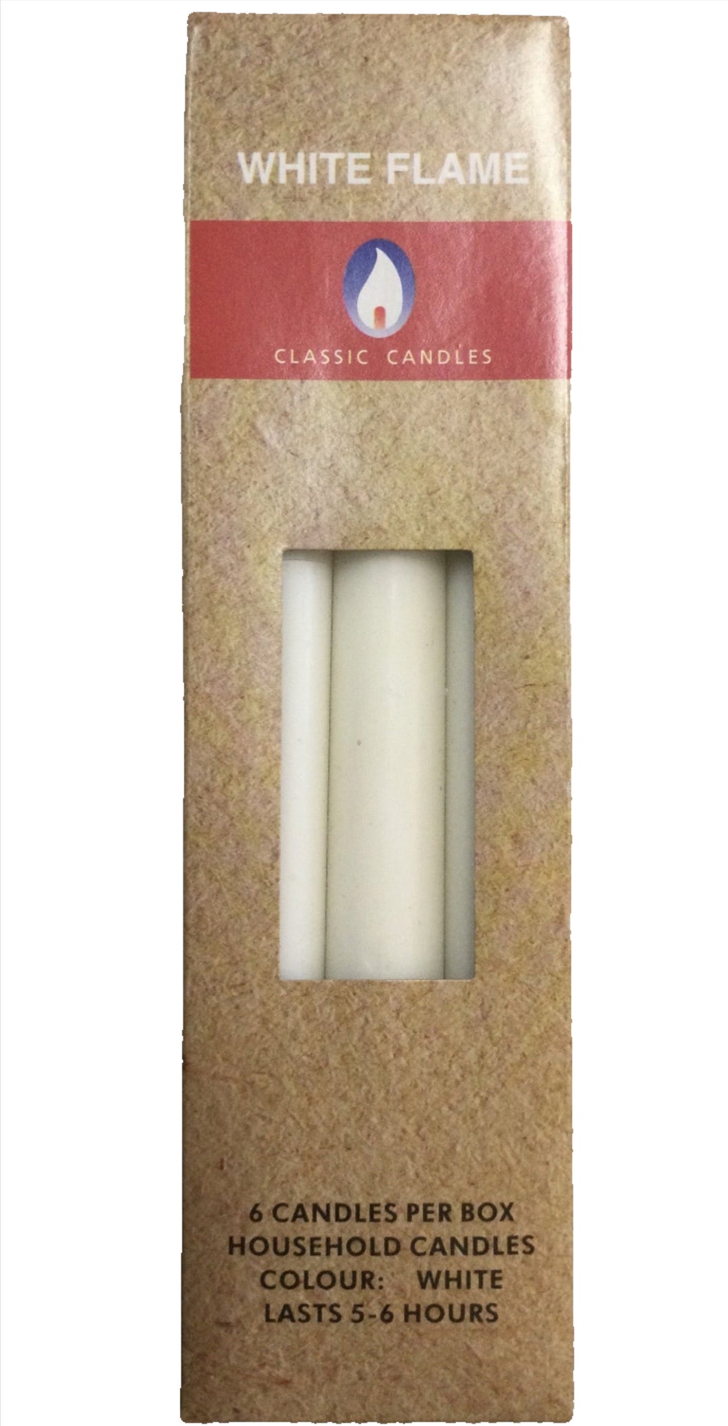 Candl - White Classic 18cm 6pcs