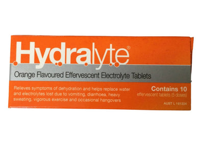 Vit - Hydralyte Electrolyte 10 Tablets Orange Flavour