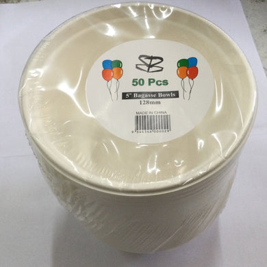 PAB - Paper Bowls 128mm 5” 50s