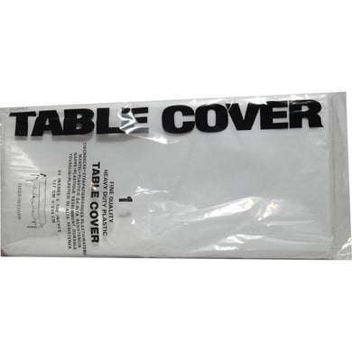 TAC - Table Cover Plst 137x274cm Wht